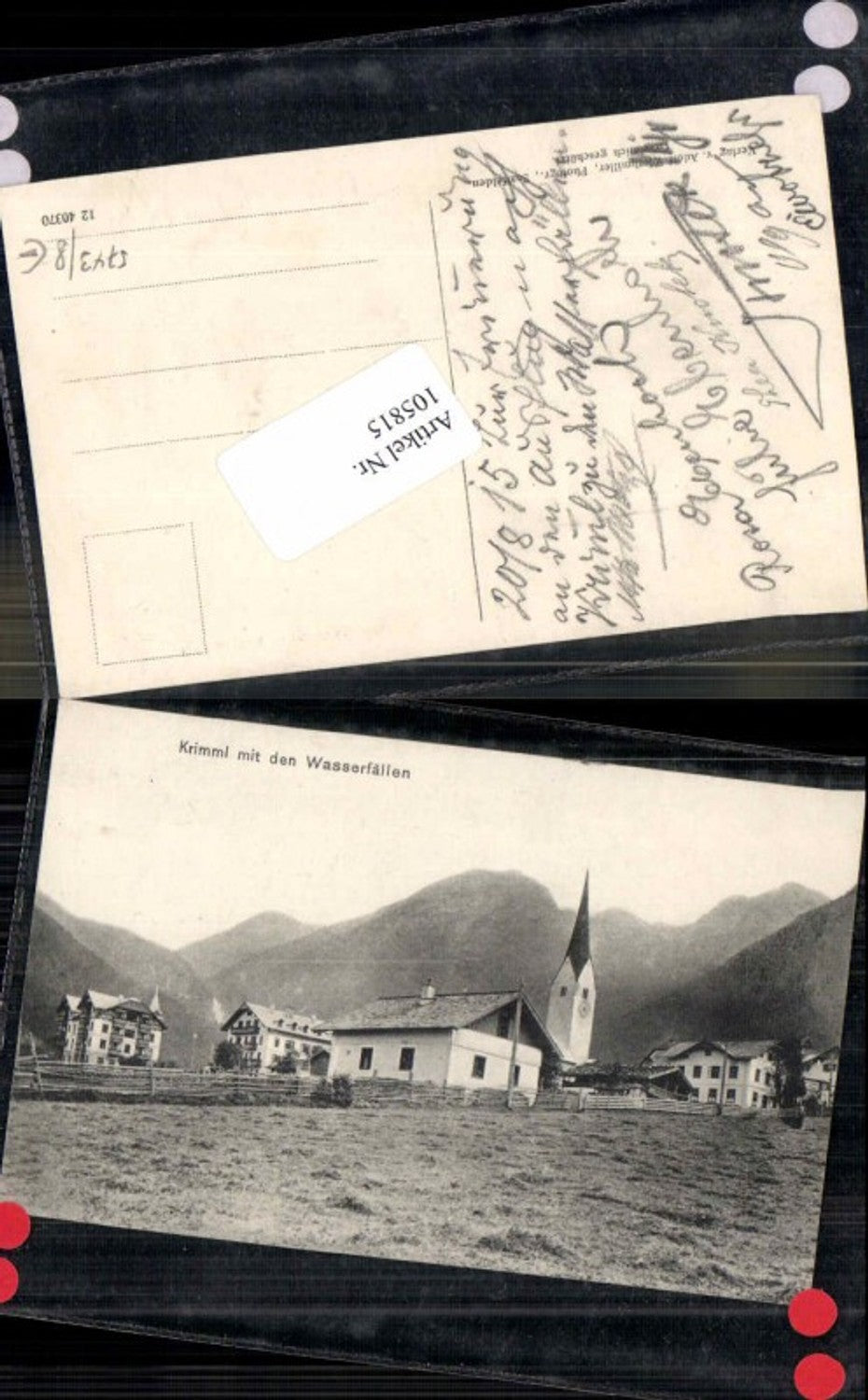 105815,Krimml m. Wasserfälle Ortsansicht 1905