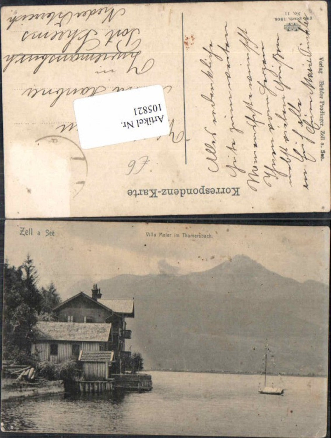 105821,Zell am See Villa Maier in Thumersbach m. Boot 1906