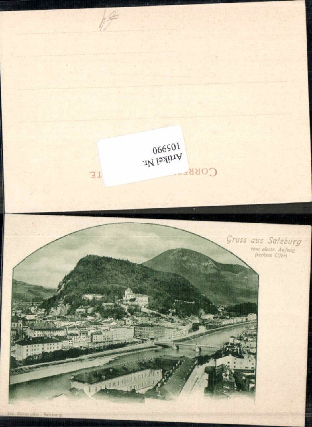 105990,Gruss aus Salzburg vom Electrischen Aufzug