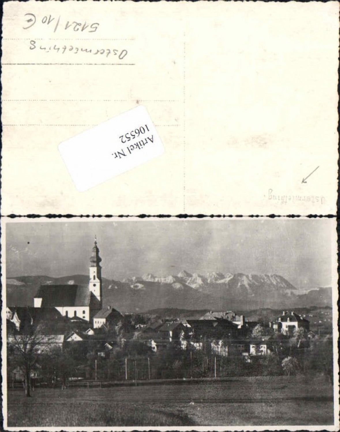 106552,FotoAK Ostermiething Ortsansicht 1930