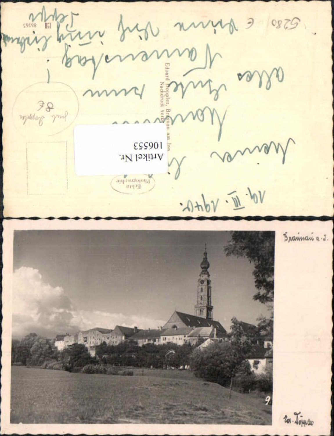 106553,Braunau am Inn Partie am Ortsrand FotoAK pub Doppler