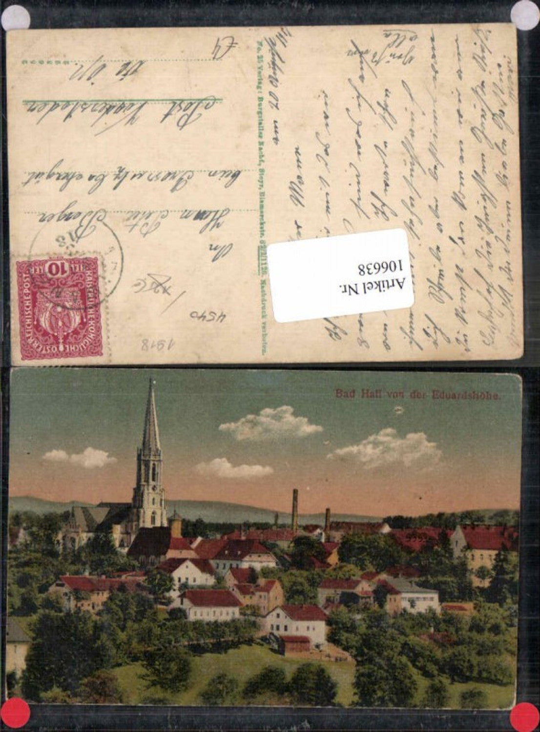 106638,Bad Hall bei Steyr Scöne Ortsansicht 1918