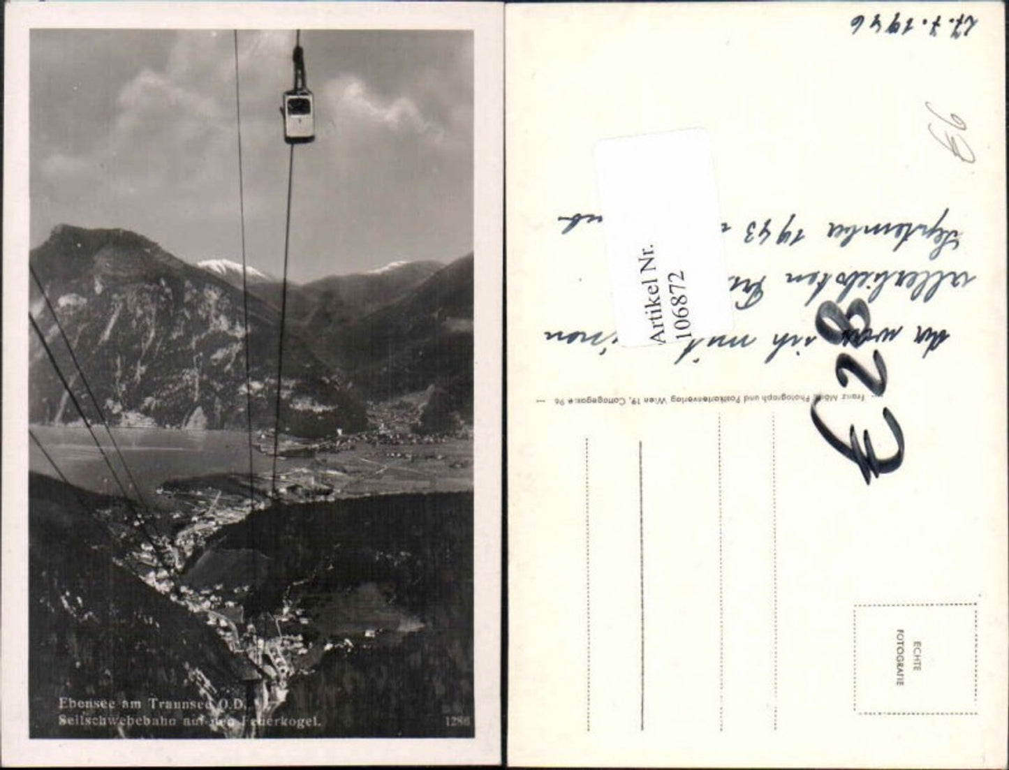 106872,Ebensee am Traunsee Seilbahn Feuerkogel