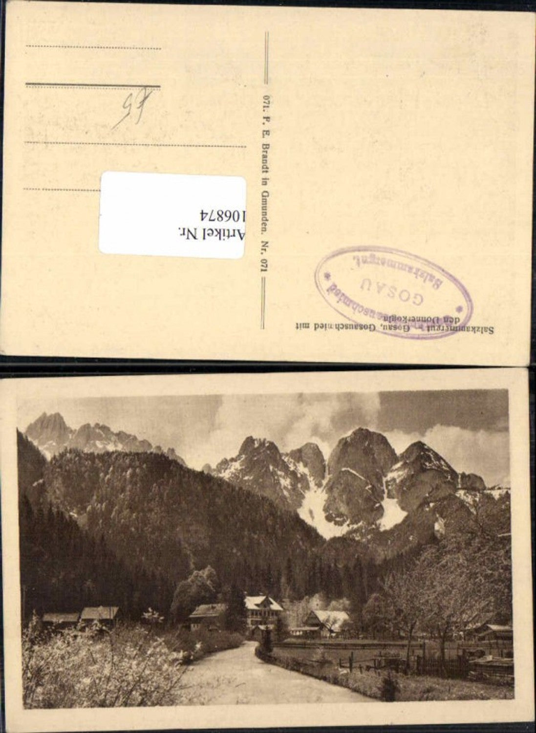 106874,Gosau m. Gosauschmied Donnerkogel pub Brandt 071