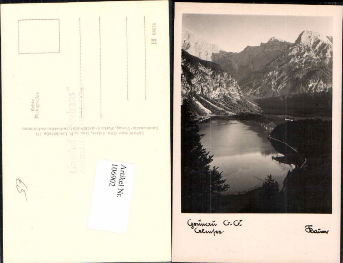 106902,Grünau im Almtal Almsee pub Foto Kaiser