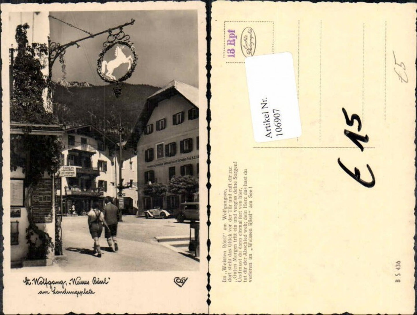 106907,St Wolfgang Weisses Rössl Oldtimer Landungsplatz