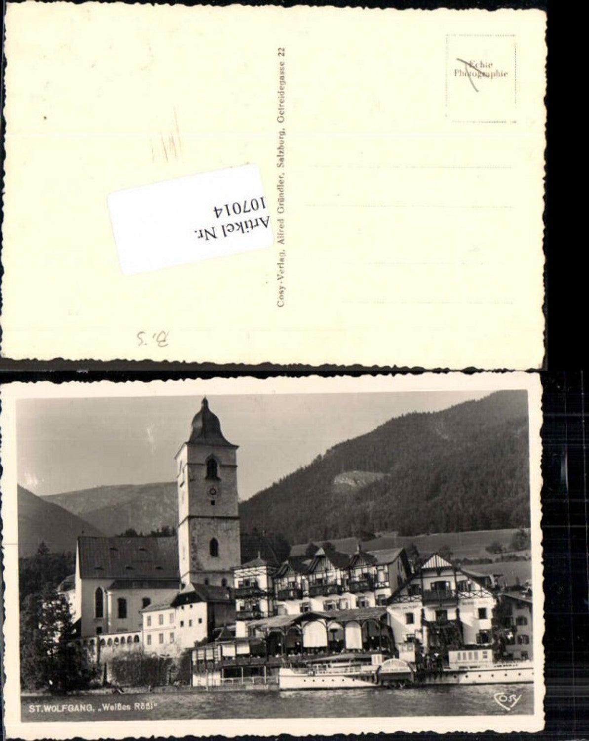 107014,St Wolfgang Weisses Rössl Gasthaus Hotel Dampfer Kaiser Franz Josef