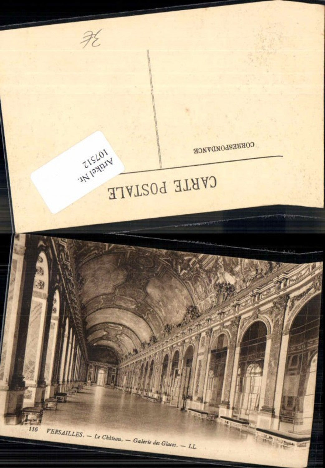 107512,Versailles Galerie des glaces pub LL 116