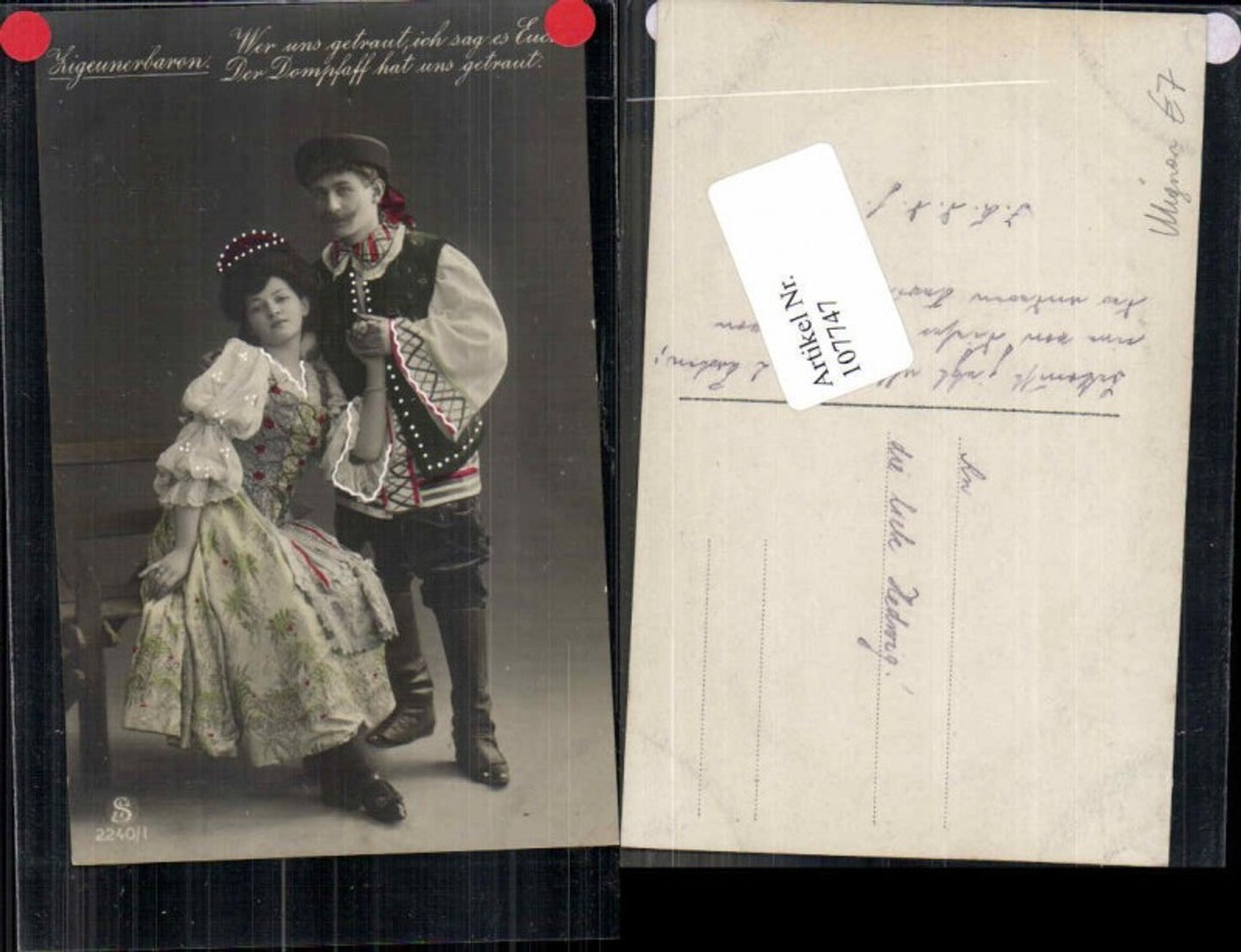 107747,Mignon Gypsy Girl Woman Zigeunerbaron