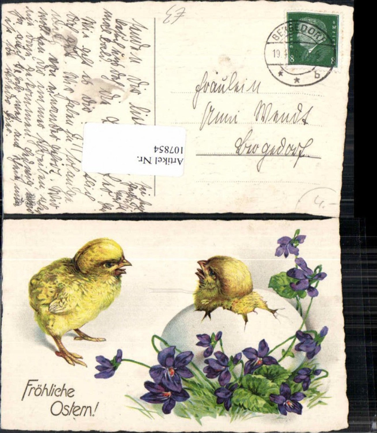 107854,Ostern Süsse Küken schlüpfen aus Osterei
