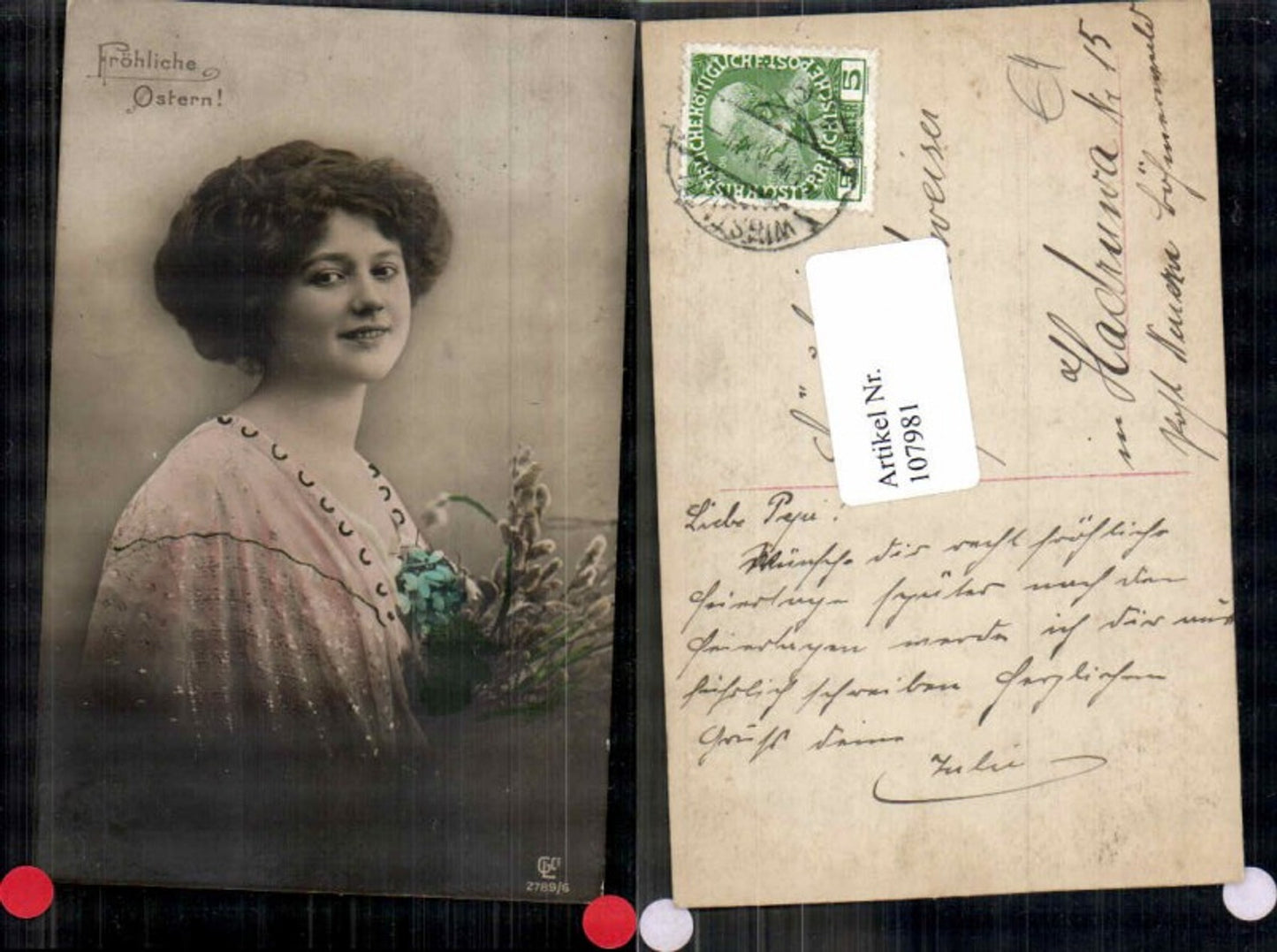 107981,Ostern Schöne Frau Edwardian Girl GL Co