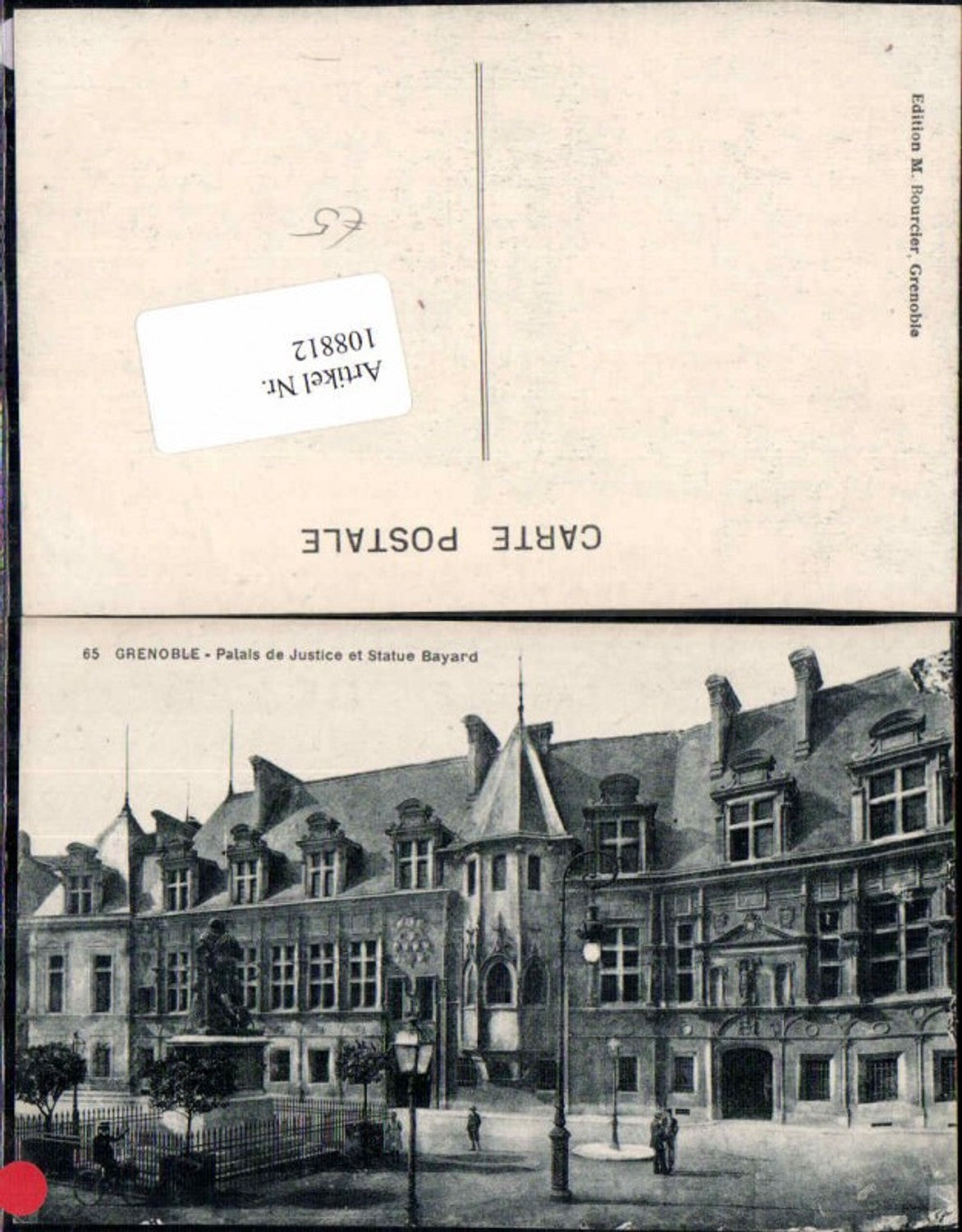 108812,Grenoble Palais de Justice Statue Bayard