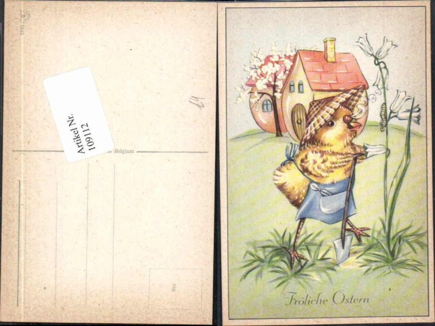 109112,Küken vermenschlicht Ostern Raupe Hut