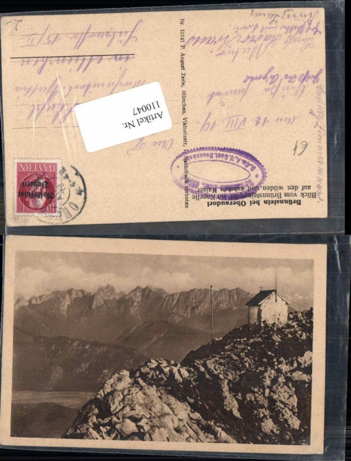 110047,Brünnstein bei Oberaudorf 1919
