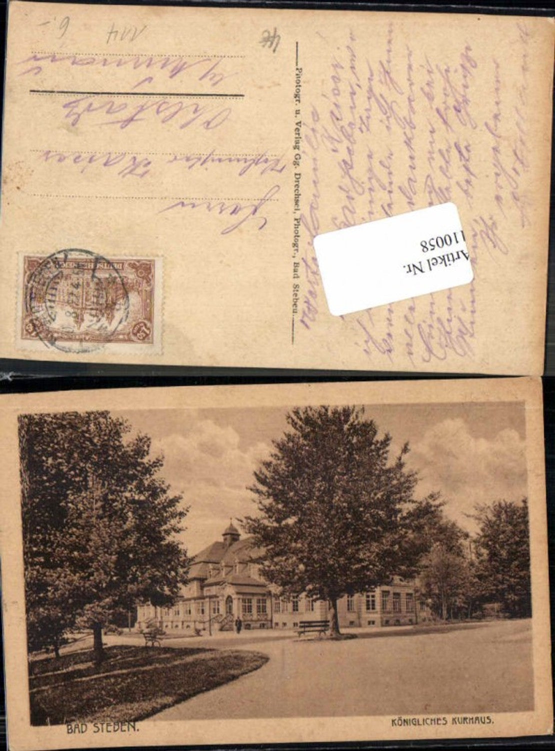 110058,Bad Steben Kurhaus 1920