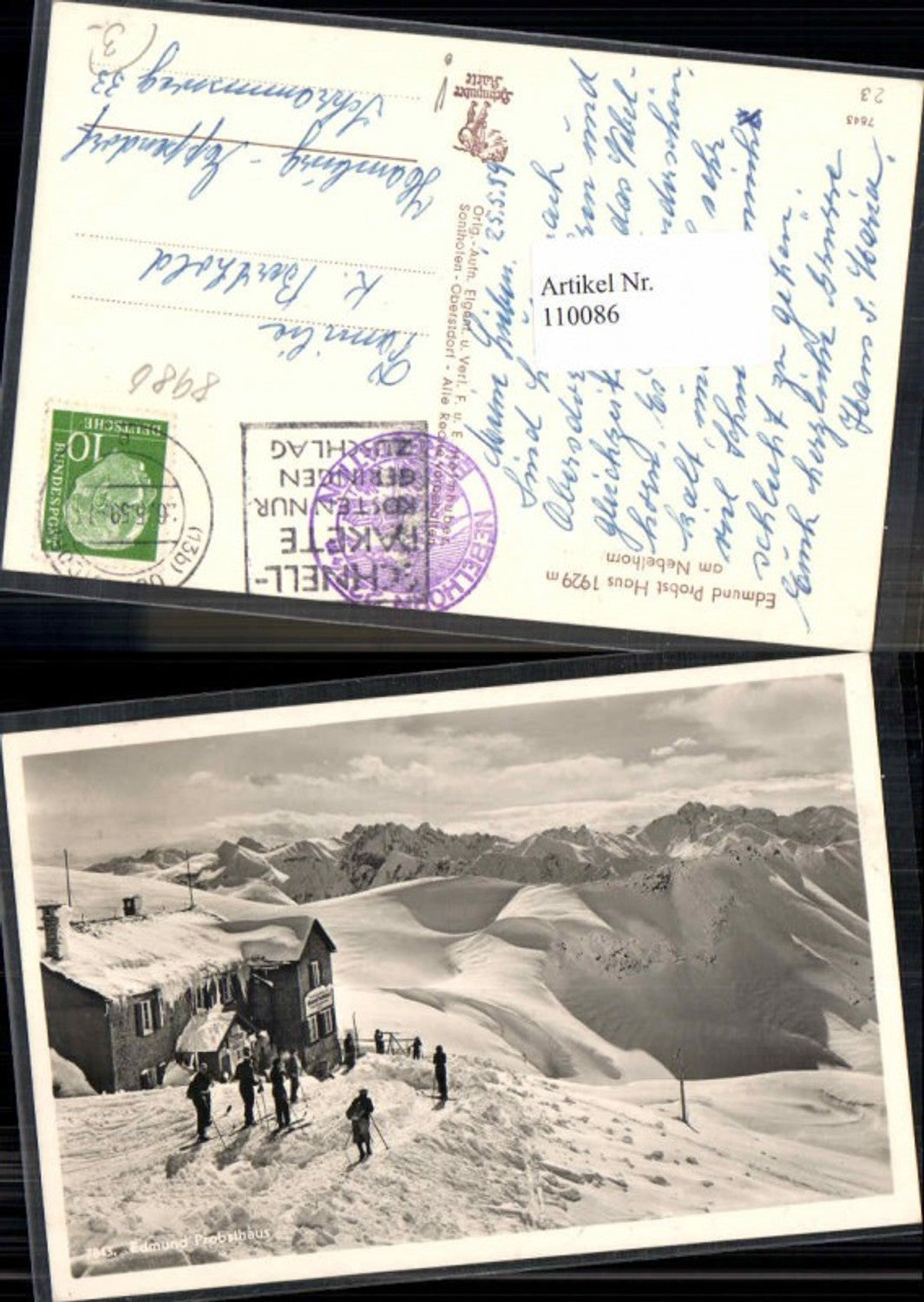 110086,Edmund Probst Haus Nebelhorn Oberstdorf