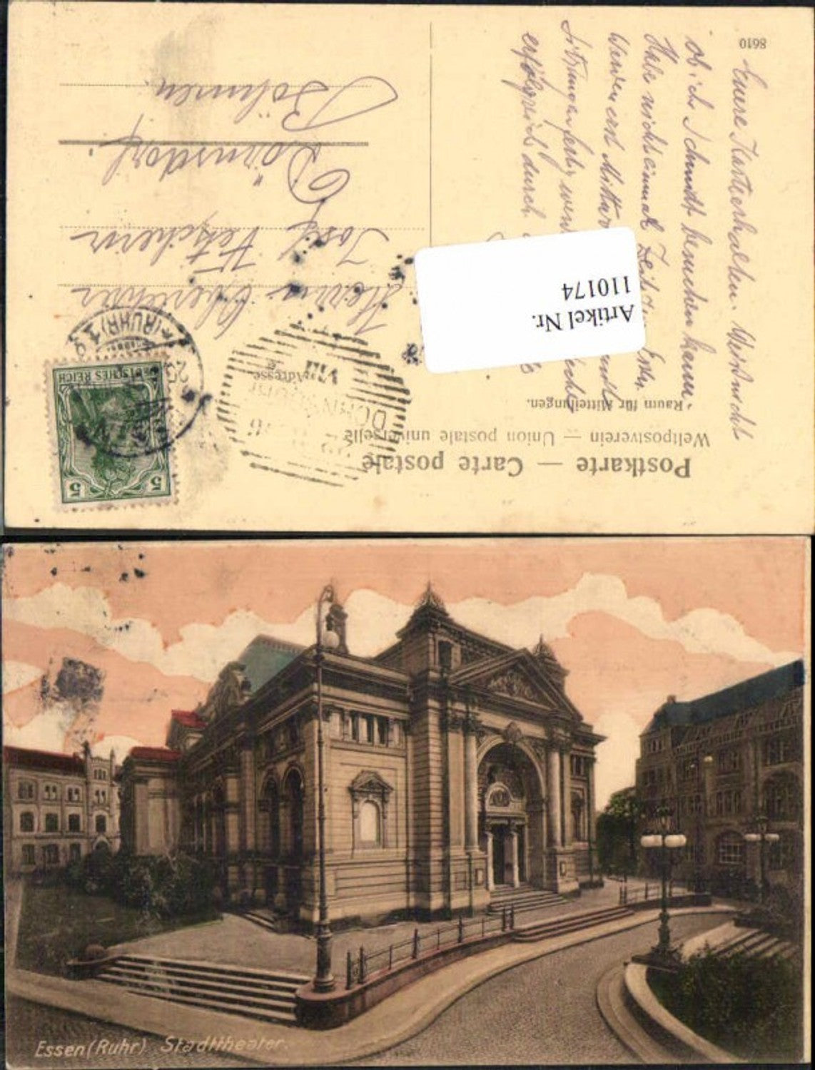 110174,Essen Ruhr Partie am Stadttheater Theater