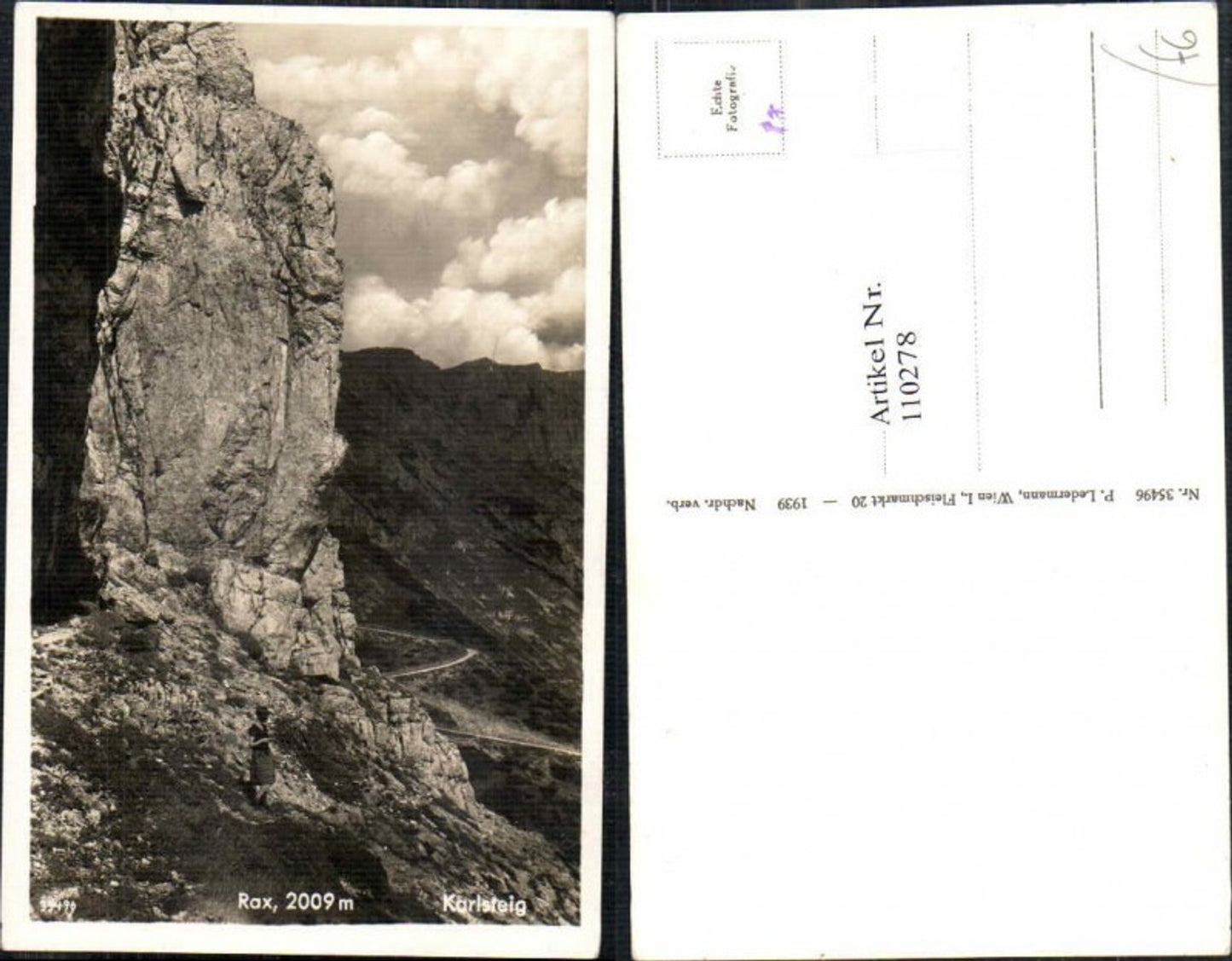110278,Rax Reichenau Karlsteig um 1939