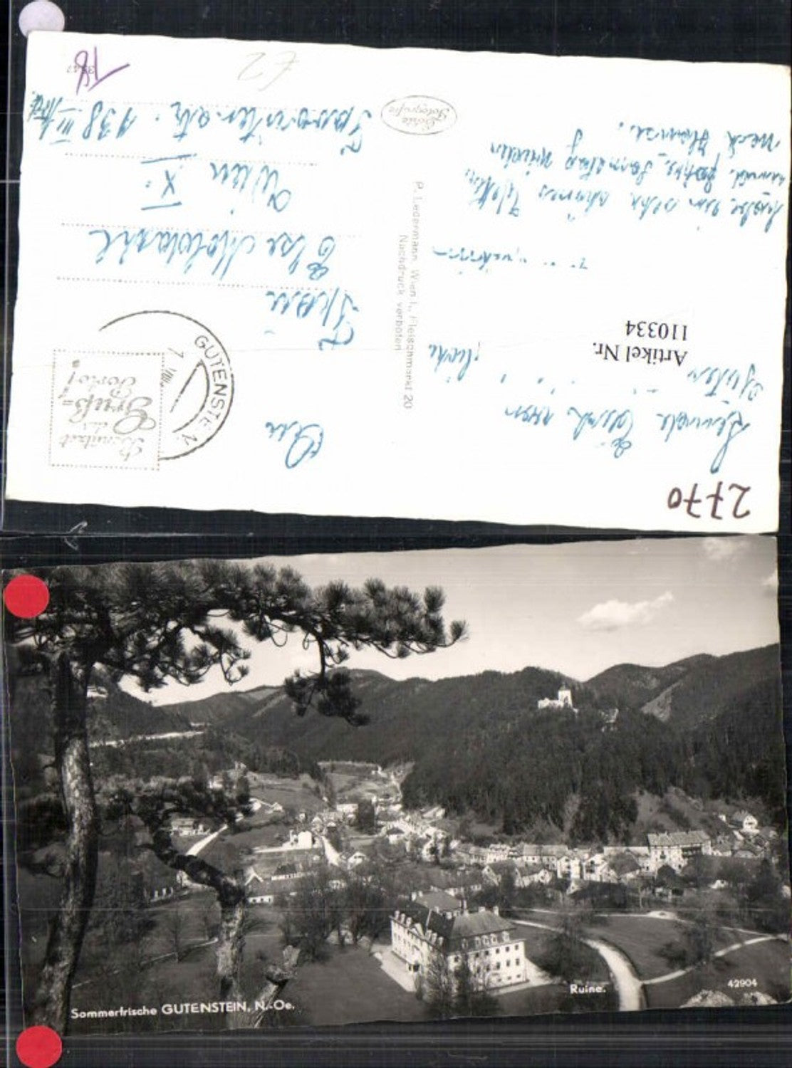 110334,Gutenstein Ortsansicht