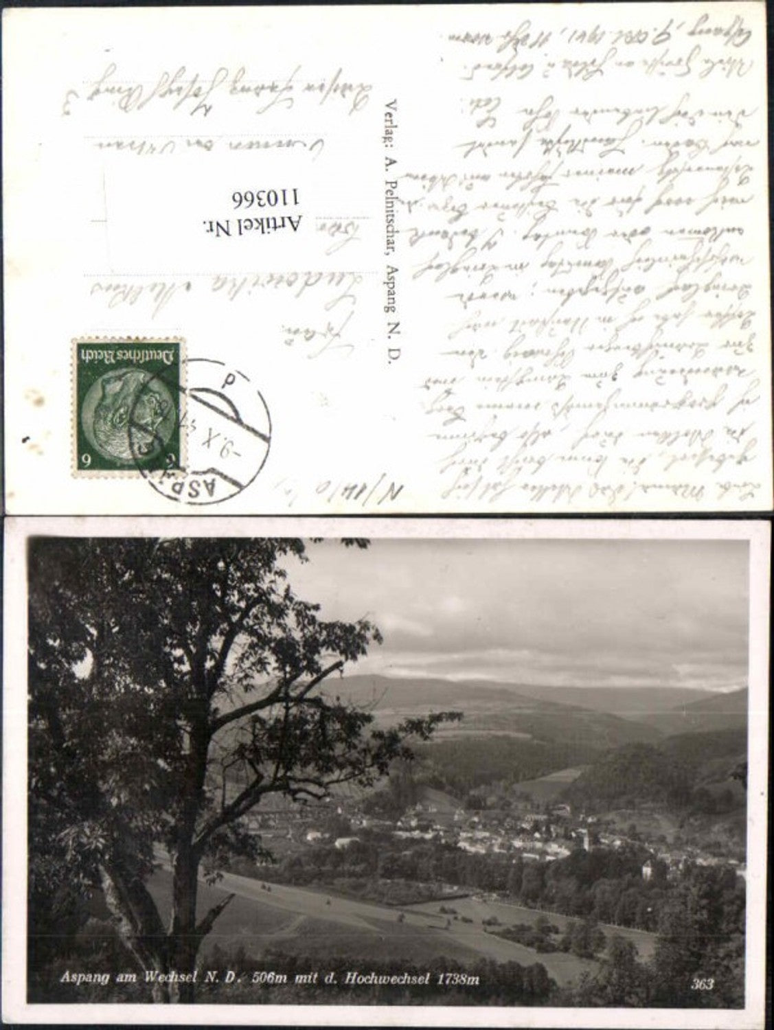 110366,Aspang am Wechsel 1940