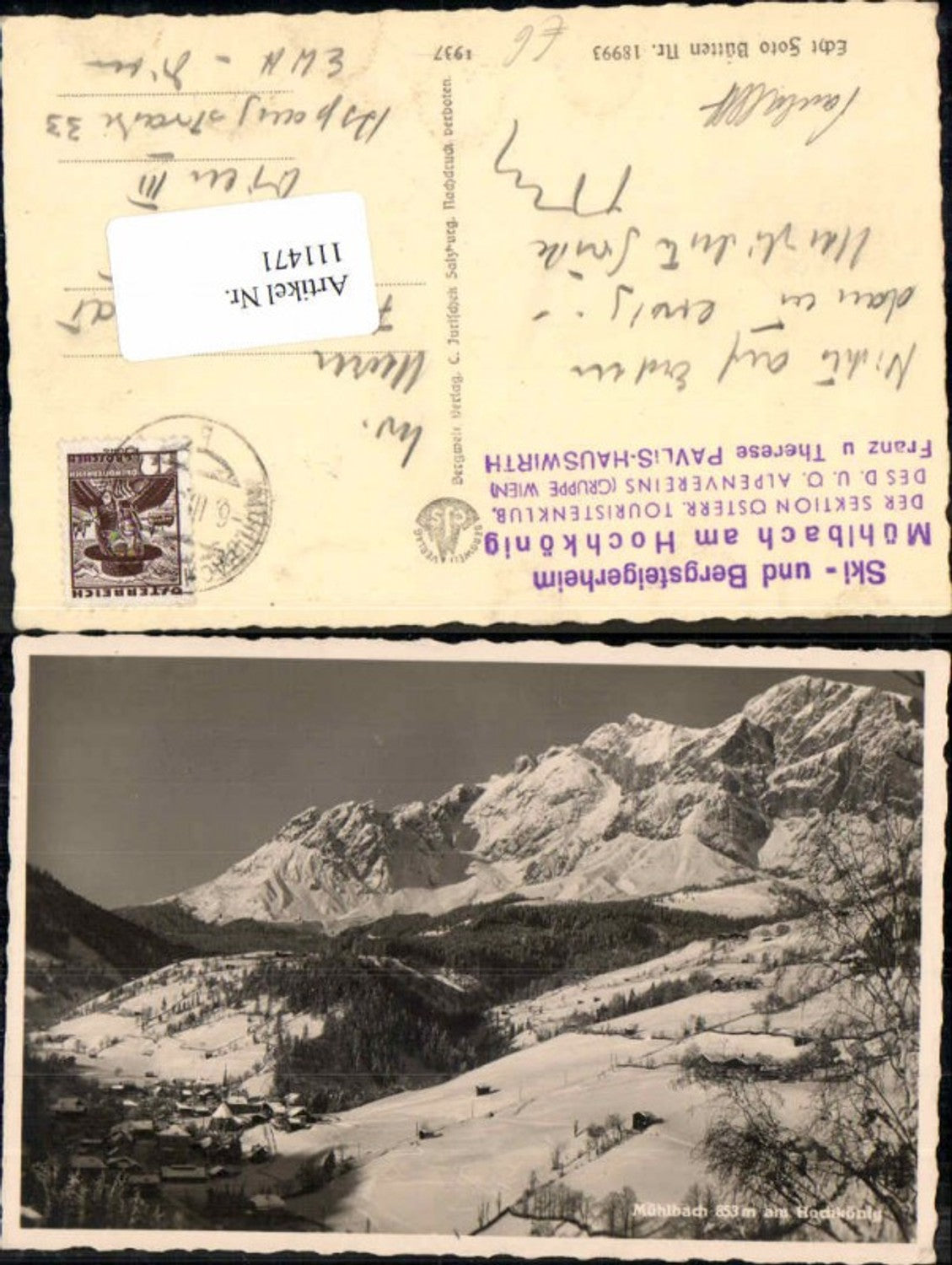 Alte Ansichtskarte – Old Postcard