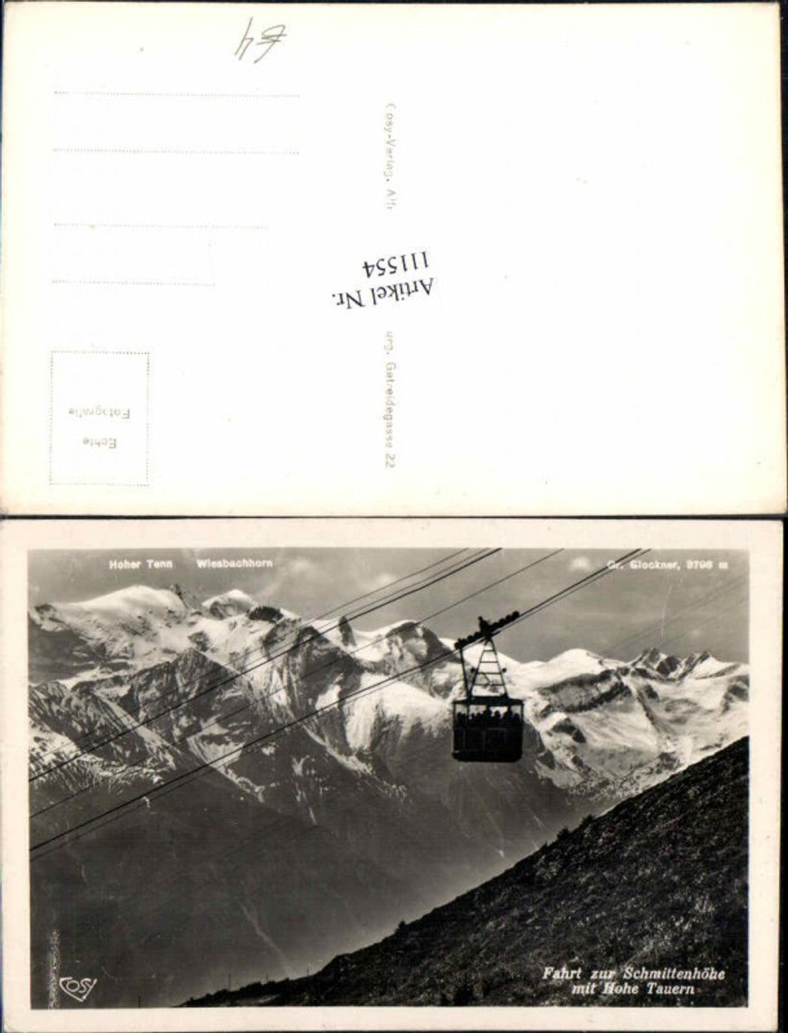 111554,Fahrt der Seilbahn zur Schmittenhöhe bei Zell am See pub Cosy