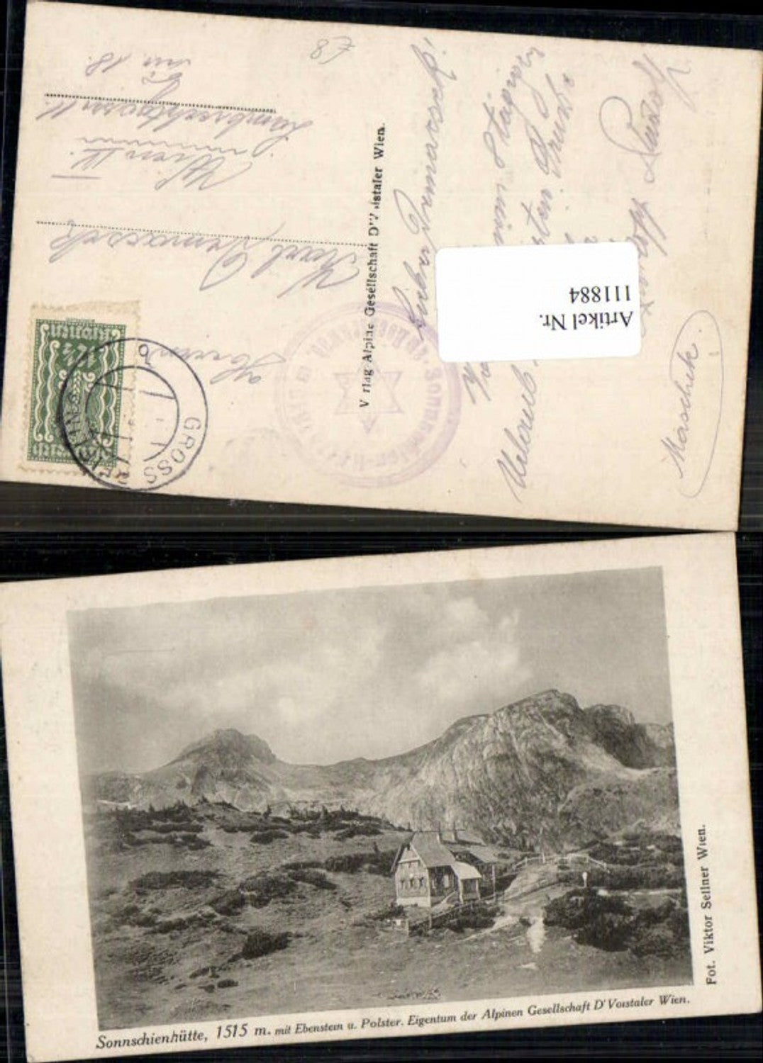 111884,Sonnschienhütte b. Grossreifling Gross Reifling