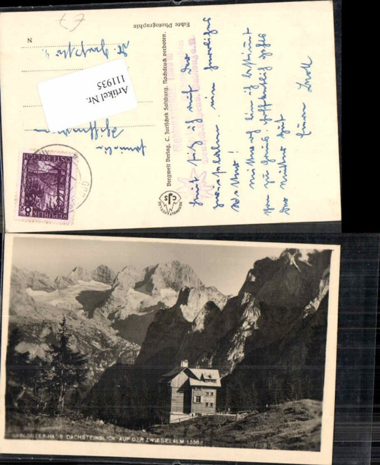 111935,Gablonzerhaus Gablonzer Haus bei Gosau Hallstatt