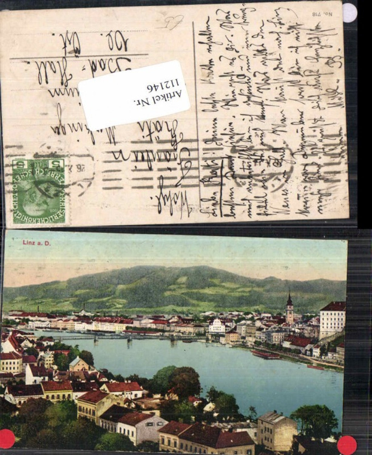 112146,Linz a.d. Donau Totale m. Urfahr 1915
