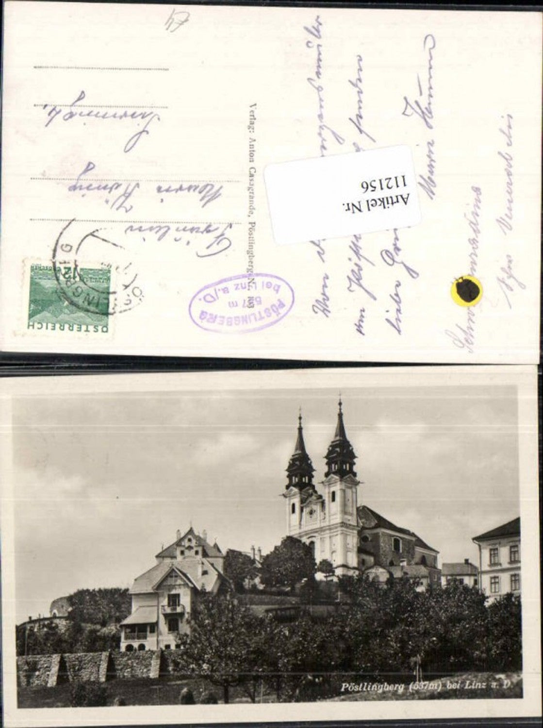 112156,Linz a.d. Donau Pöstlingberg Häuser Hotel