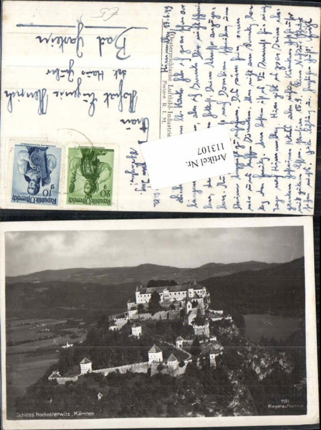 113107,Fliegeraufnahme Hochosterwitz bei St Veit a.d. Glan