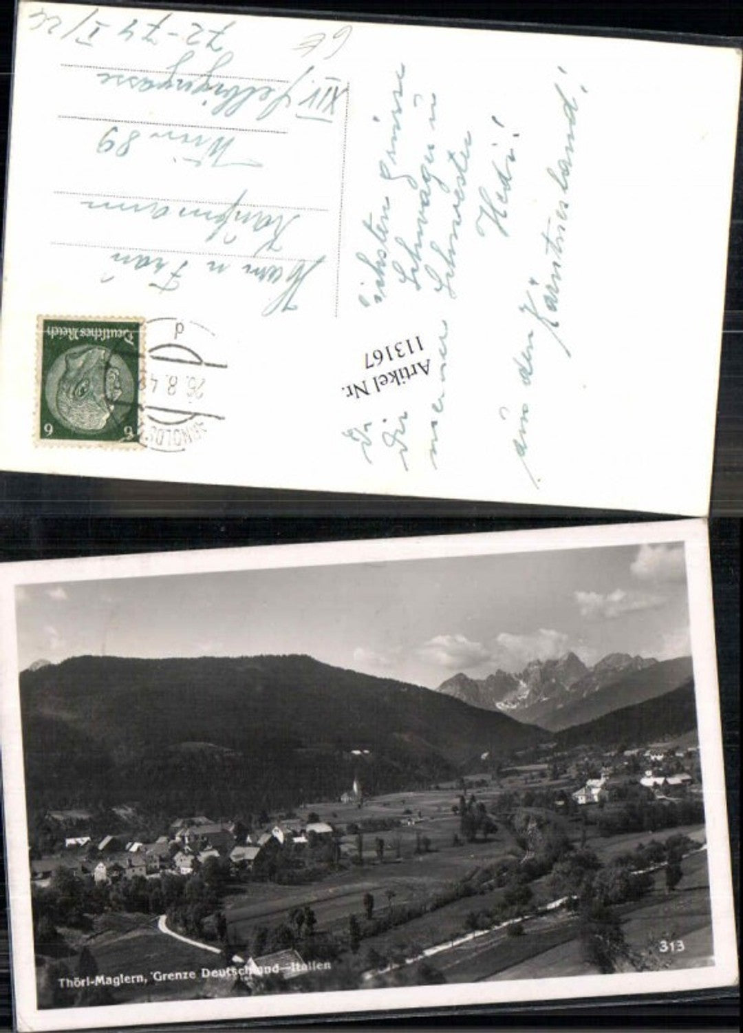 113167,Thörl Maglern Grenze Zoll Deutschland Italien 1942