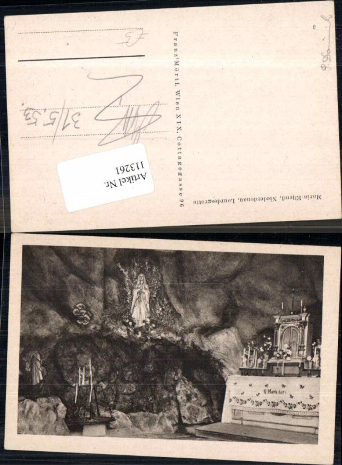 113261,Altar in Maria Ellend Lourdesgrotte