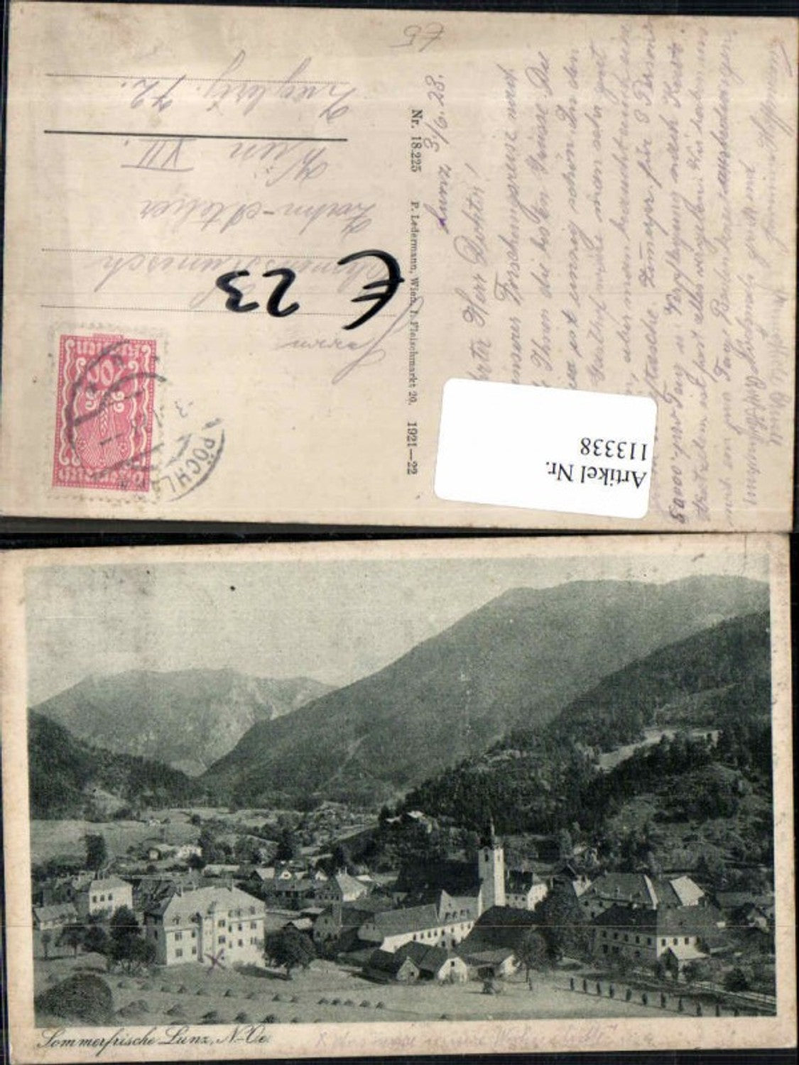 113338,Lunz am See Totale 1921