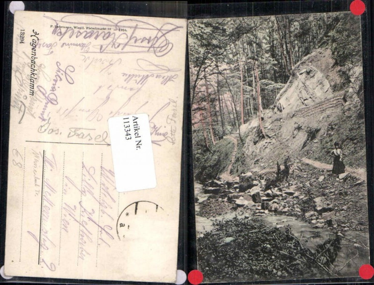 113343,Hagenbachklamm bei Tulln St Andrä Wördern seltene AK