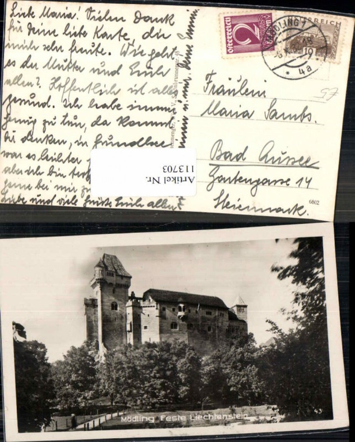 113703,Mödling bei Wien Feste Liechtenstein Maria Enzersdorf