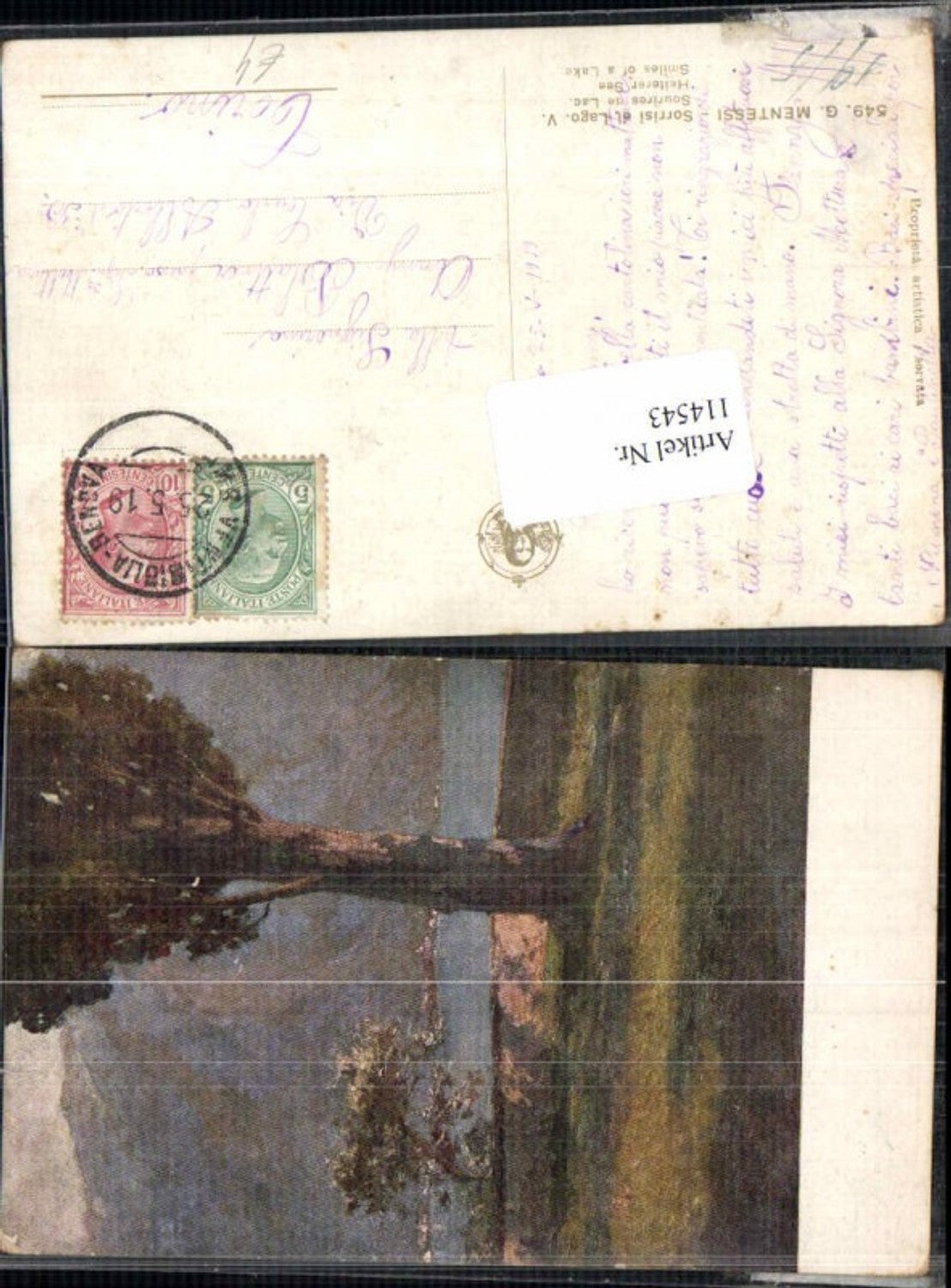 114543,G. Mentessi Sorrisi Lago Heiterer See 1919