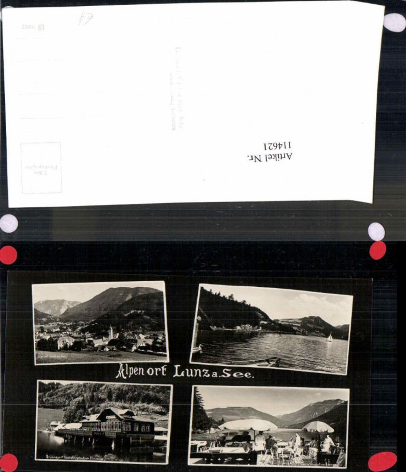 114621,Lunz am See Grubmayrs Gasthaus Terrasse 1935 Lunzersee