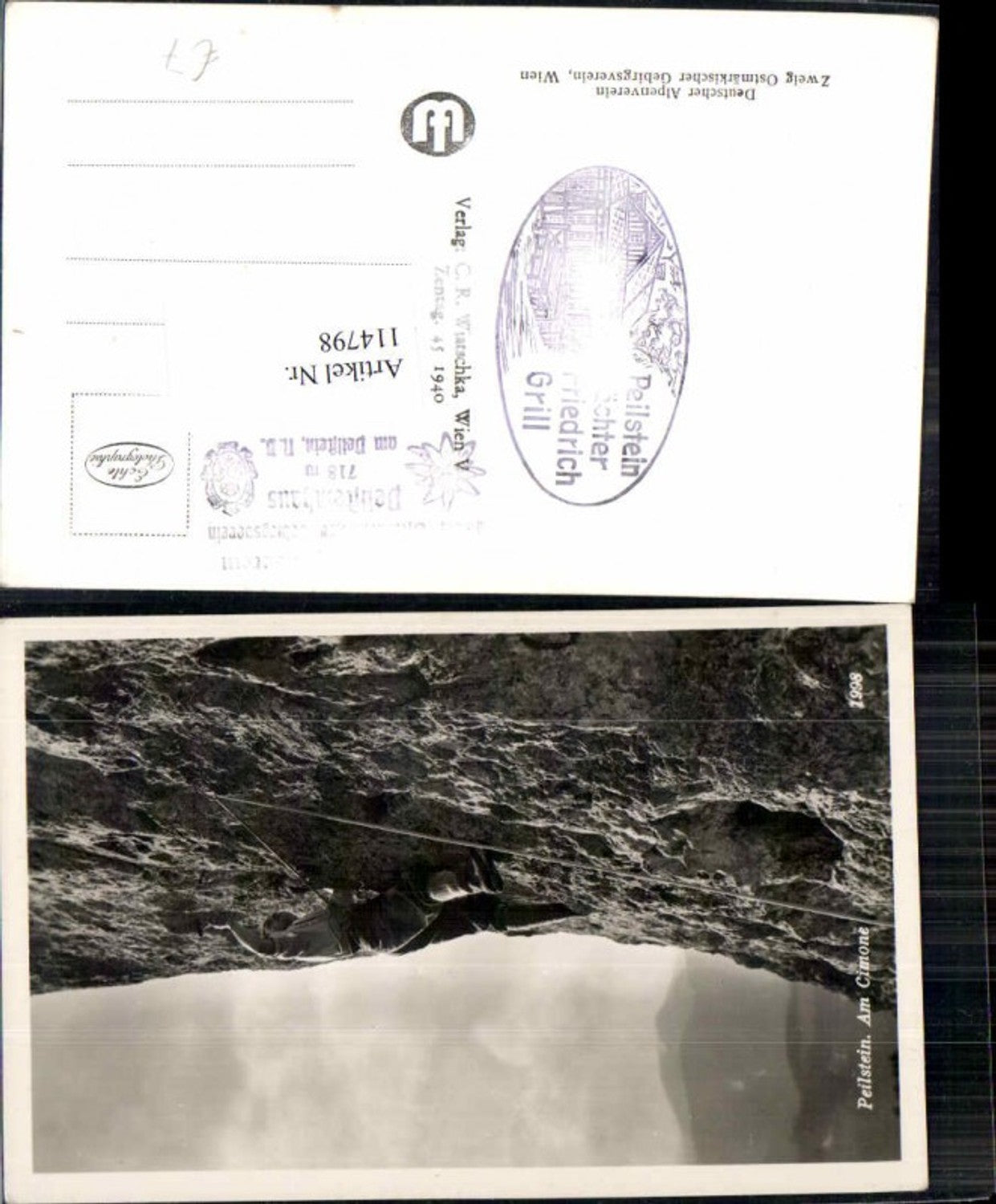 114798,Kletterer Peilstein Cimone Weissenbach a.d. Triesting Nöstach Bergsteiger