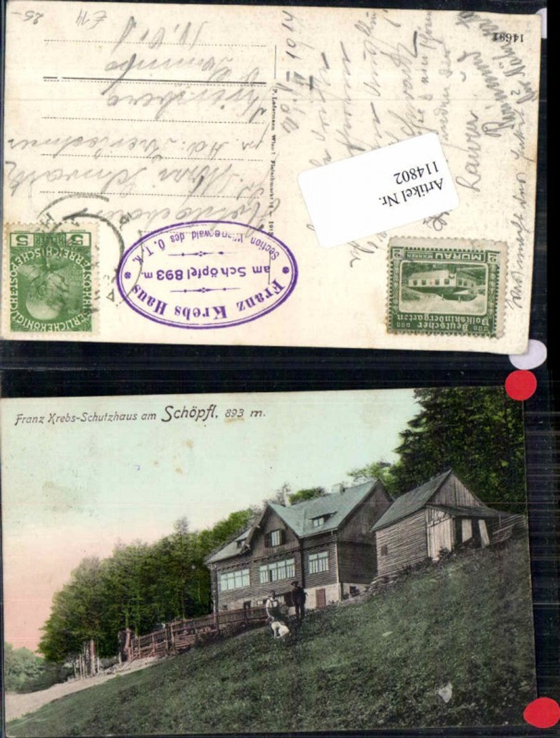 114802,Franz Krebs Schutzhaus am Schöpfl bei St Corona Laaben Wienerwald