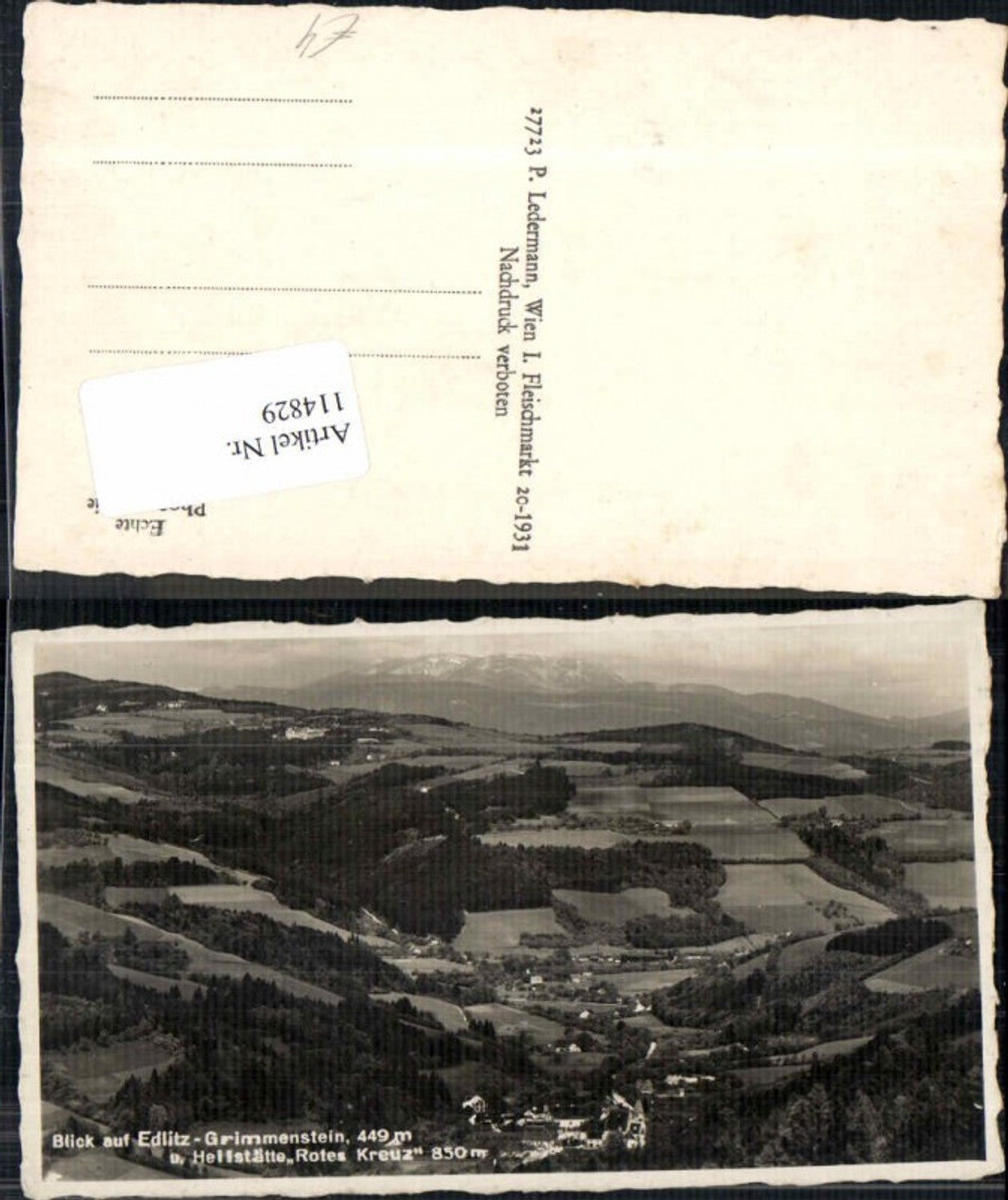 114829,Edlitz Grimmenstein Heilstätte Rotes Kreuz Semmering
