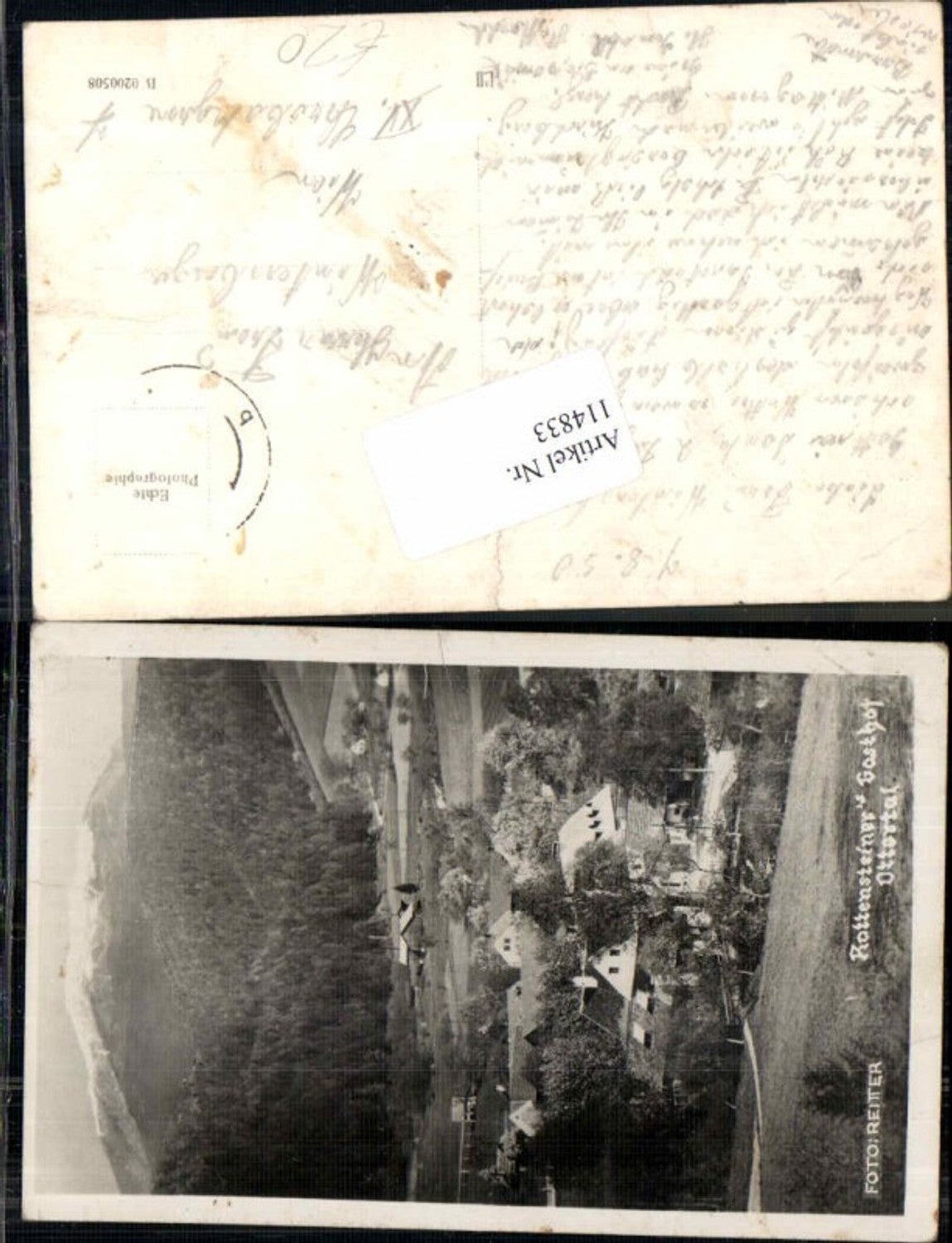 114833,Ottertal Gasthaus Rottensteiner 1935 Otterthal Neunkirchen