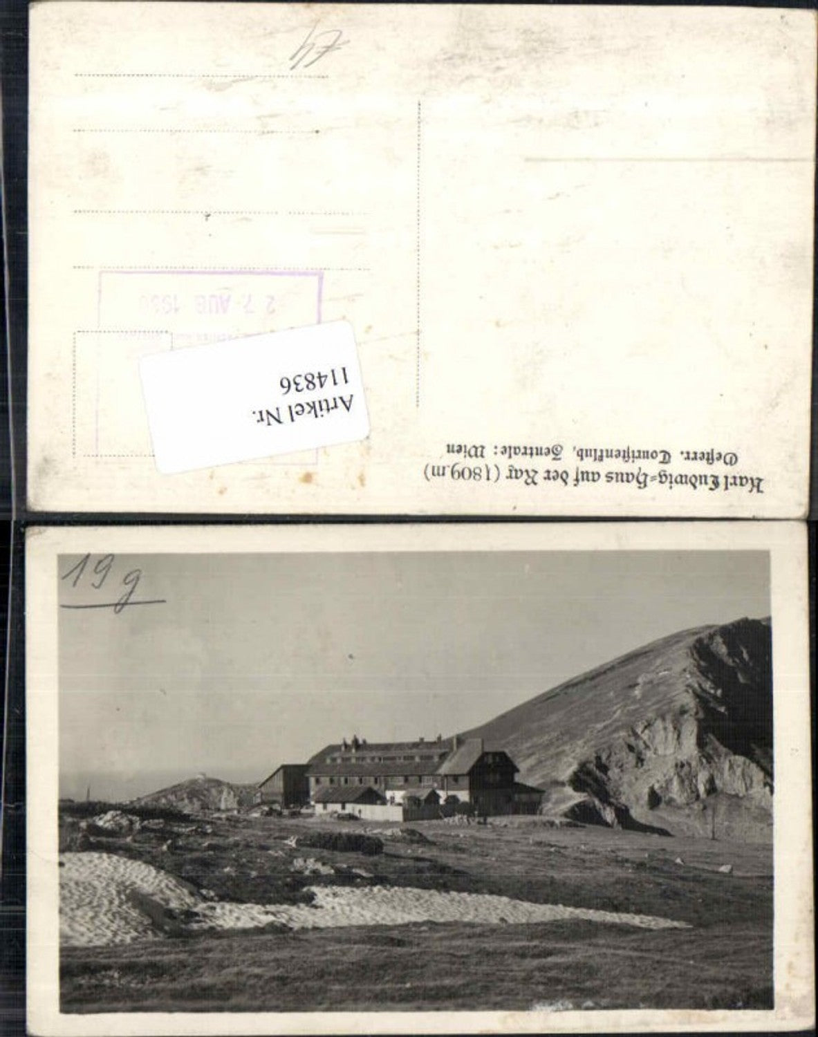 114836,Karl Ludwig Haus a.d. Rax bei Reichenau