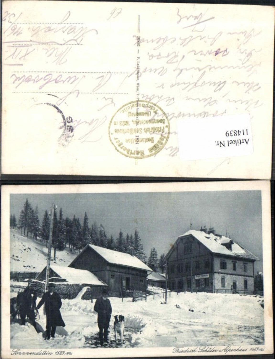 114839,Sonnwendstein am Semmering Hund Leute Friedrich Schüler Alpenhaus