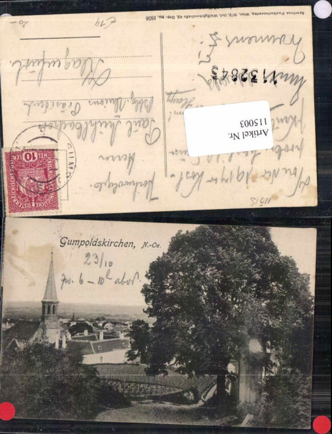 115003,Gumpoldskirchen Partie am Ortsrand 1910