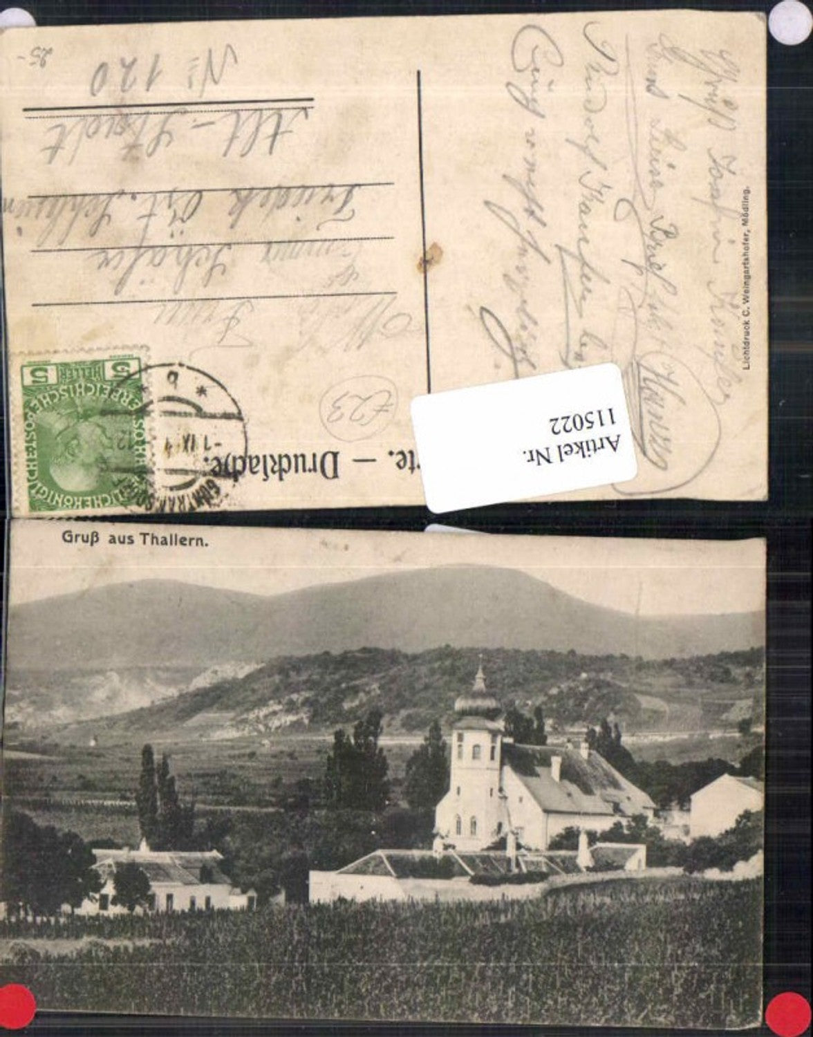 115022,Gruss aus Thallern bei Guntramsdorf Mödling Gumpoldskirchen