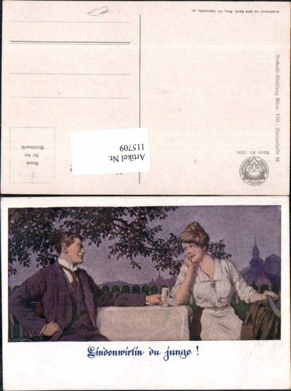 115709,Deutscher Schulverein 1326 Ernst Kutzer Lindenwirtin du Junge