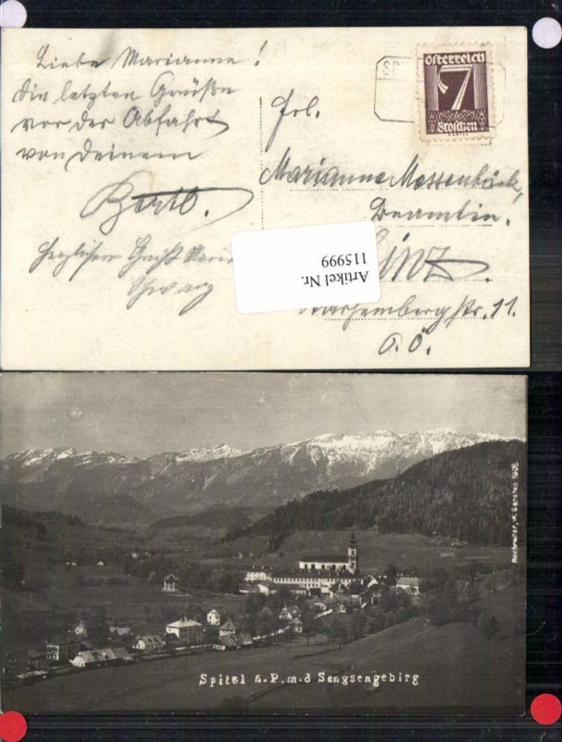 115999,Spital am Pyhrn Fotokarte pub Hochreiter 1908