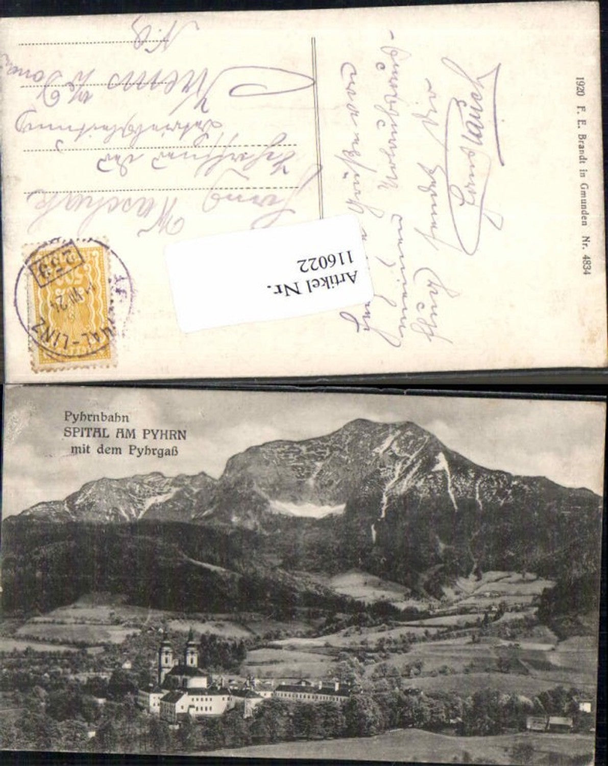 116022,Spital am Pyhrn Bahnpost Selzthal Linz 253