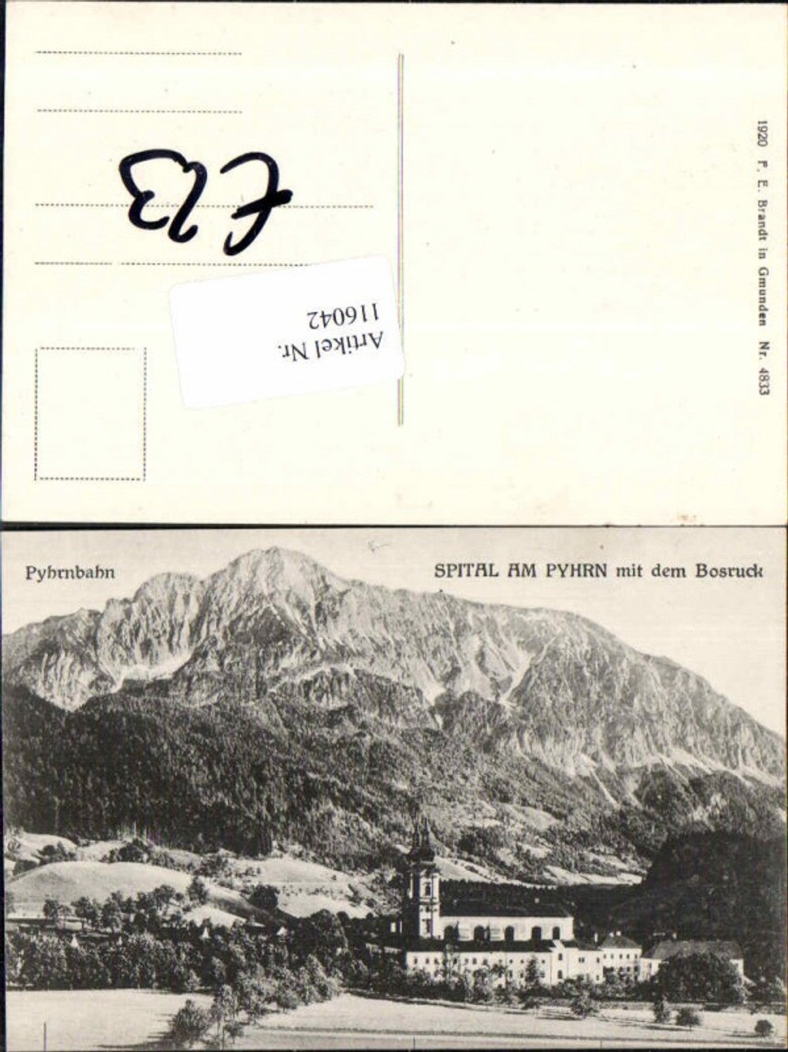 116042,Spital am Pyhrn m. Bosruck pub Brandt 4833